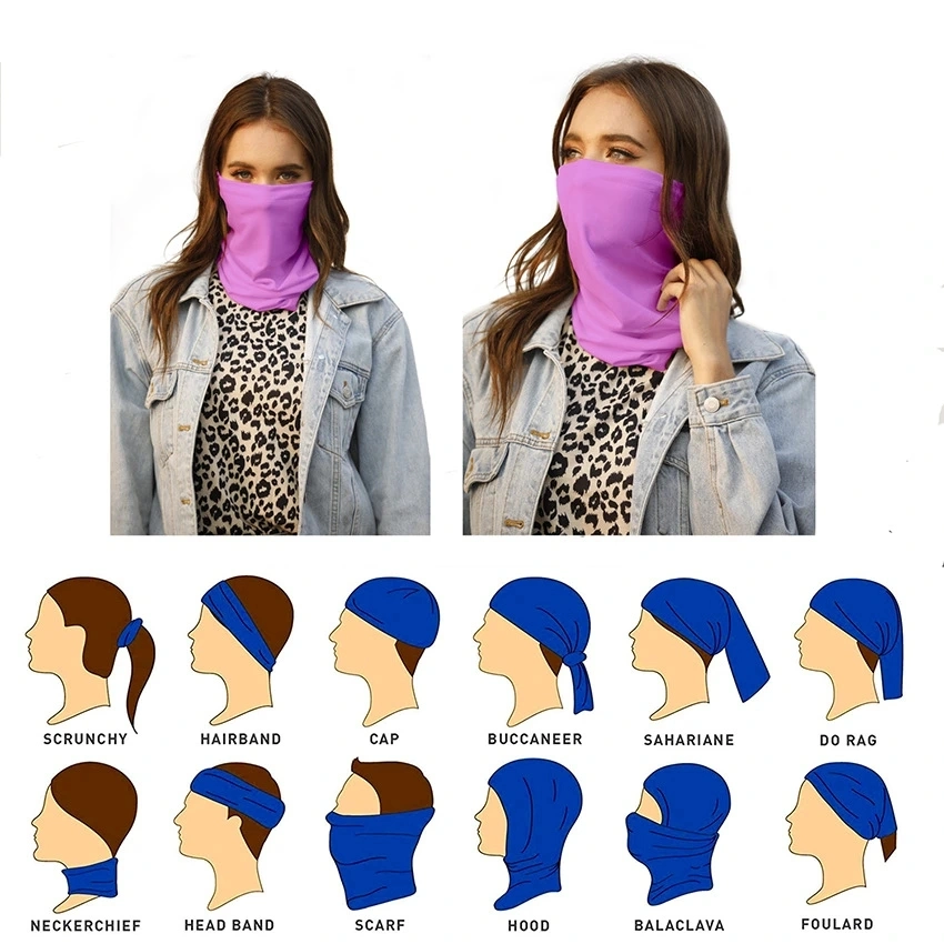 Head Scarf Bandanas Fashion Scarf Face Cover Bandana Neck Gaiter Face Mask