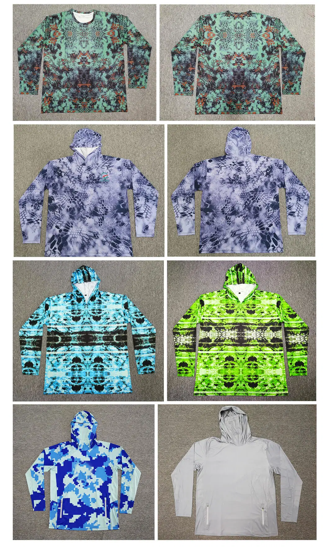 Custom Made Sublimation Mesh Breathable Long Sleeve Outdoor Shirts No Limit Design Fishing Wear