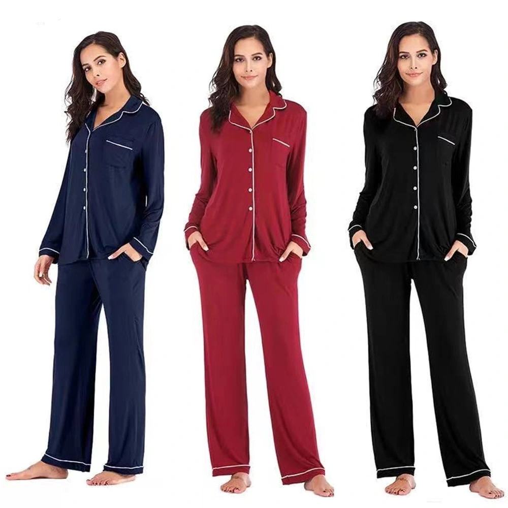 Wholesale Women&prime; S House Wear, Women 2 Piece Pajamas Women Night Wear Home Essential Knit Clothes, Clothing, Pajamas Set