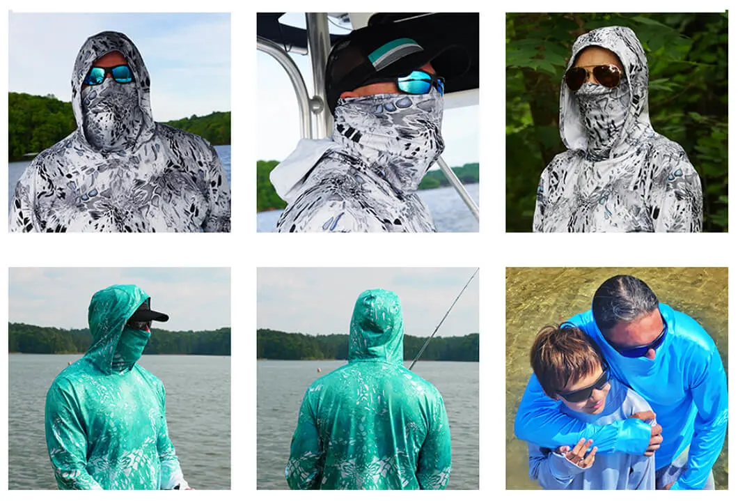 Custom Made Sublimation Mesh Breathable Long Sleeve Outdoor Shirts No Limit Design Fishing Wear