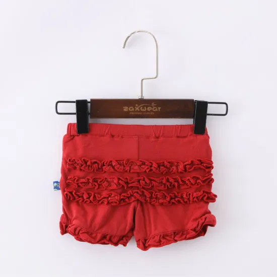 Kids Shorts Breathable Comfort Knitted Girls Underwear with Lace