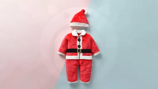 Baby Santa Suit Christmas Costume Santa Claus Fancy Dress Romper