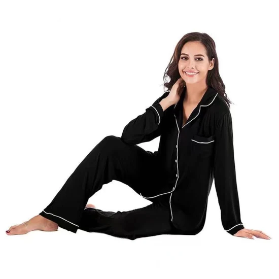 Wholesale Women′ S House Wear, Women 2 Piece Pajamas Women Night Wear Home Essential Knit Clothes, Clothing, Pajamas Set