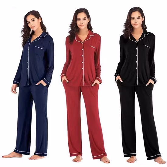 Wholesale Women&prime; S House Wear, Women 2 Piece Pajamas Women Night Wear Home Essential Knit Clothes, Clothing, Pajamas Set