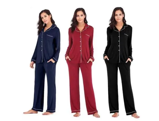 Wholesale Women&prime; S House Wear, Women 2 Piece Pajamas Women Night Wear Home Essential Knit Clothes, Clothing, Pajamas Set
