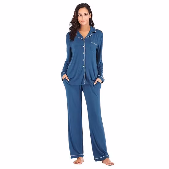Wholesale Women&prime; S House Wear, Women 2 Piece Pajamas Women Night Wear Home Essential Knit Clothes, Clothing, Pajamas Set