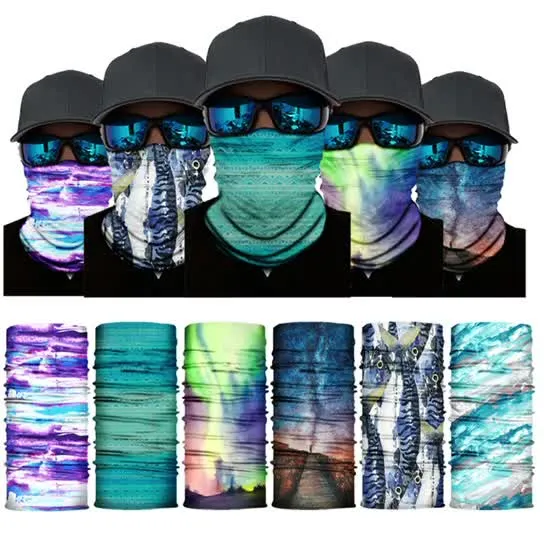 Cheap Breathable Multifunction Custom Logo Printed Blank Tube Seamless Tubular Scarf Bandana Face Mask